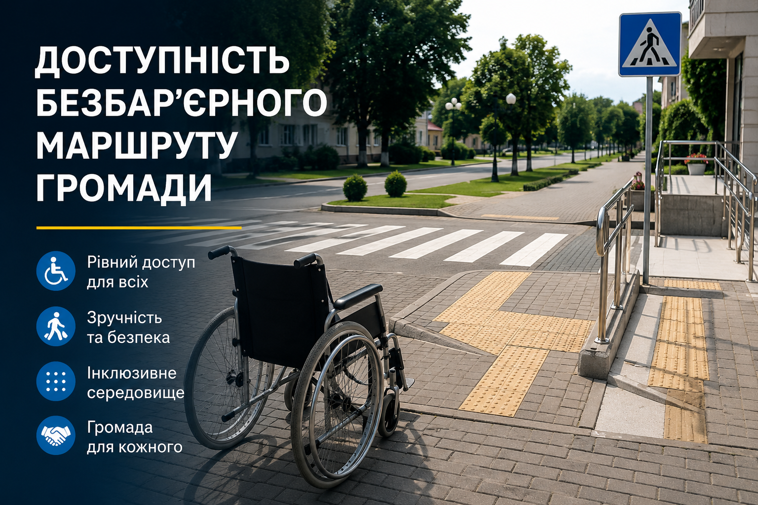 У Миргороді перевірили доступність безбар’єрного маршруту громади