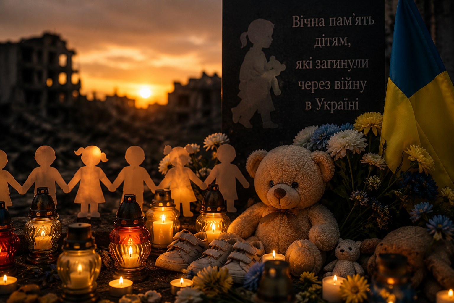 У Миргороді вшанували пам’ять дітей, які загинули через війну