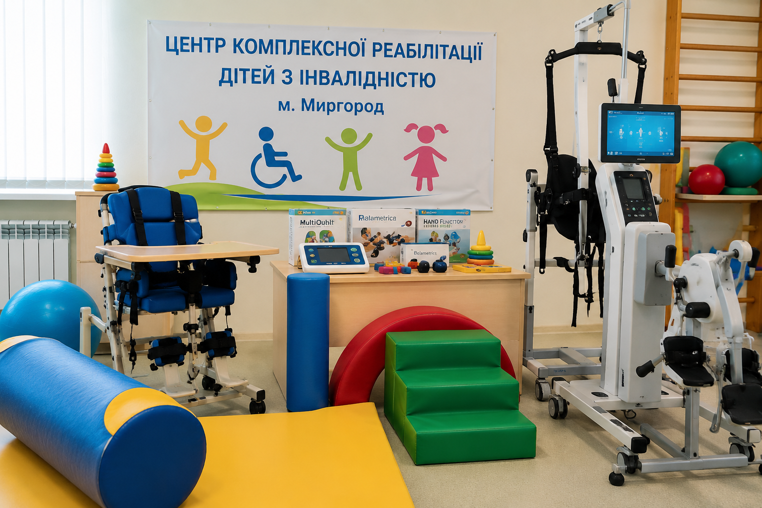 Центр реабілітації дітей у Миргороді отримав сучасне обладнання завдяки грантовій підтримці
