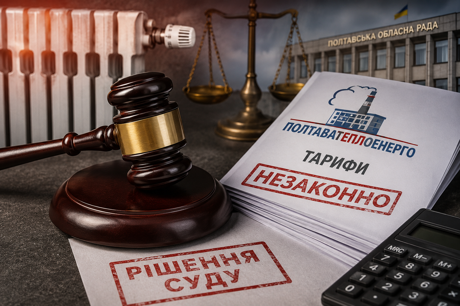 Апеляційний суд підтвердив незаконність тарифів «Полтаватеплоенерго»: рішення облради залишилося скасованим