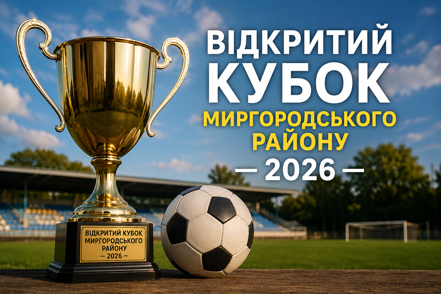 Стартує Відкритий Кубок Миргородського району – 2026