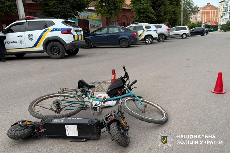 На Полтавщині за добу сталися три ДТП за участю неповнолітніх: постраждали пішохід, мотоцикліст і велосипедистка