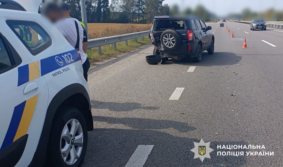 На Полтавщині зіткнулися ЗАЗ та Cherry Tiggo: пасажирку госпіталізували